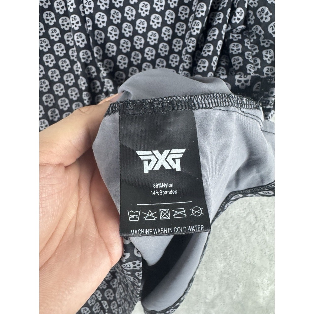 PXG Parsons Xtreme Skulls All Over Print AOP Golf Polo Shirt Mens Small Stretch - Picture 8 of 10